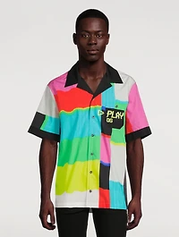 Bowling Shirt TV Technicolour Print