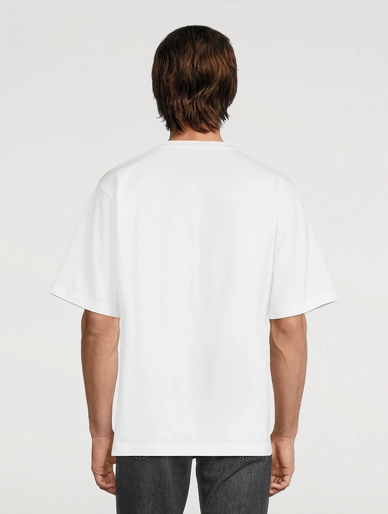 Heart Pin Cotton T-Shirt