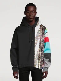 Printed Technical Jersey Hoodie