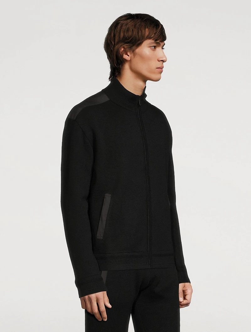 Wool Zip Sweatshirt
