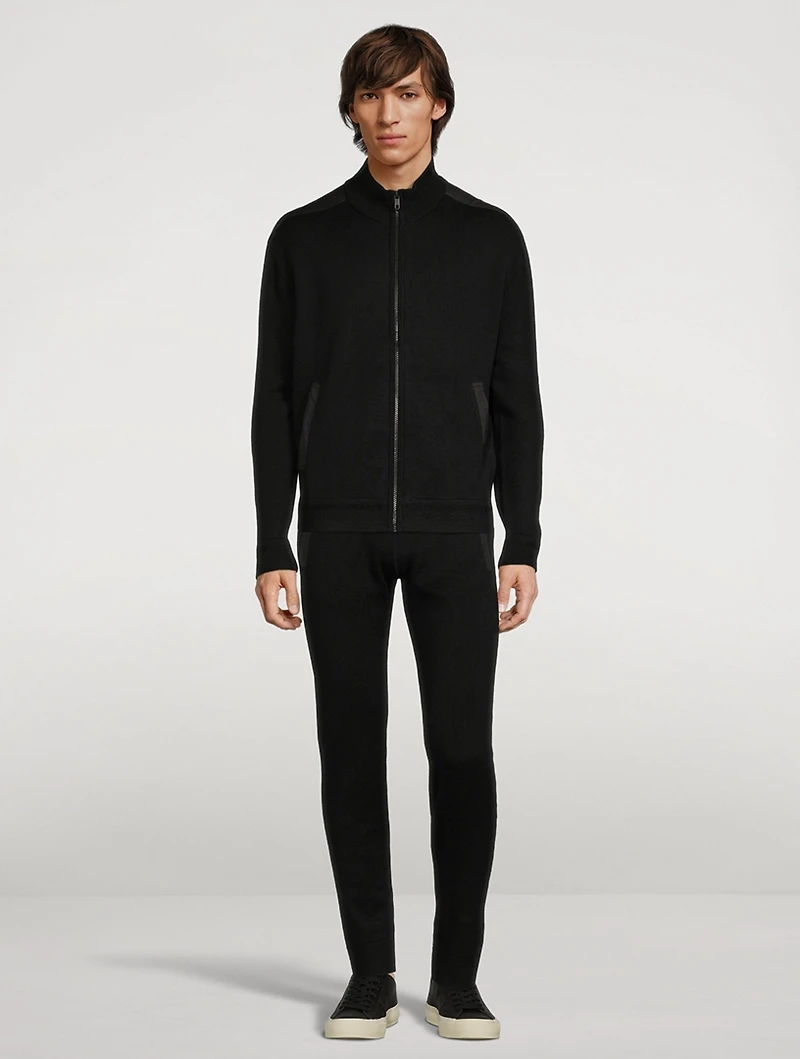Wool Zip Sweatshirt