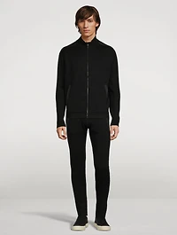 Wool Zip Sweatshirt