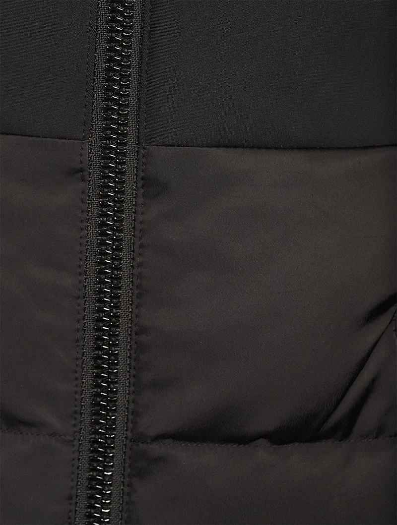 San Luis Belted Satin Down Jacket