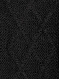 Brit Cable-Knit Fringe Sweater