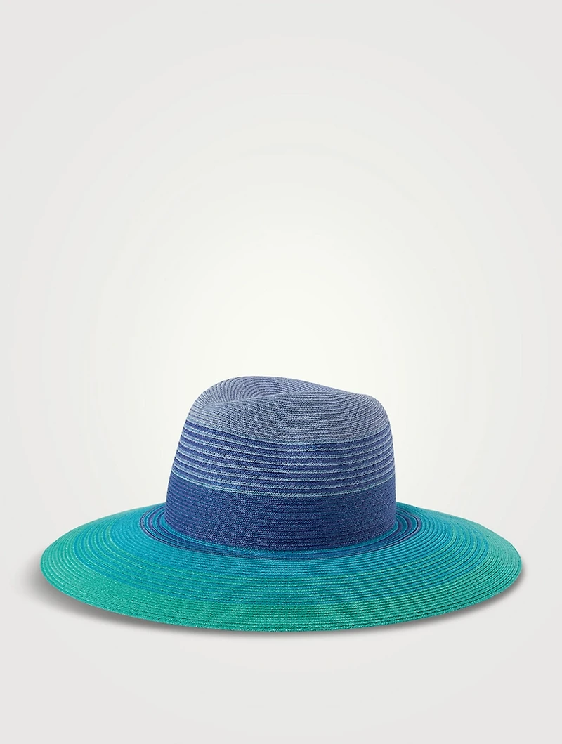 Emmanuelle Packable Wide Fedora Hat