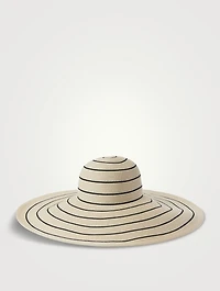 Sunny Straw Wide-Brim Hat