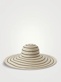 Sunny Straw Wide-Brim Hat