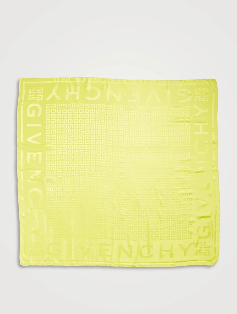Silk Jacquard Logo Shawl