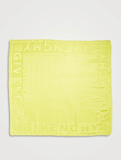 Silk Jacquard Logo Shawl