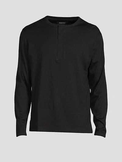 Cotton And Cashmere Henley Shirt