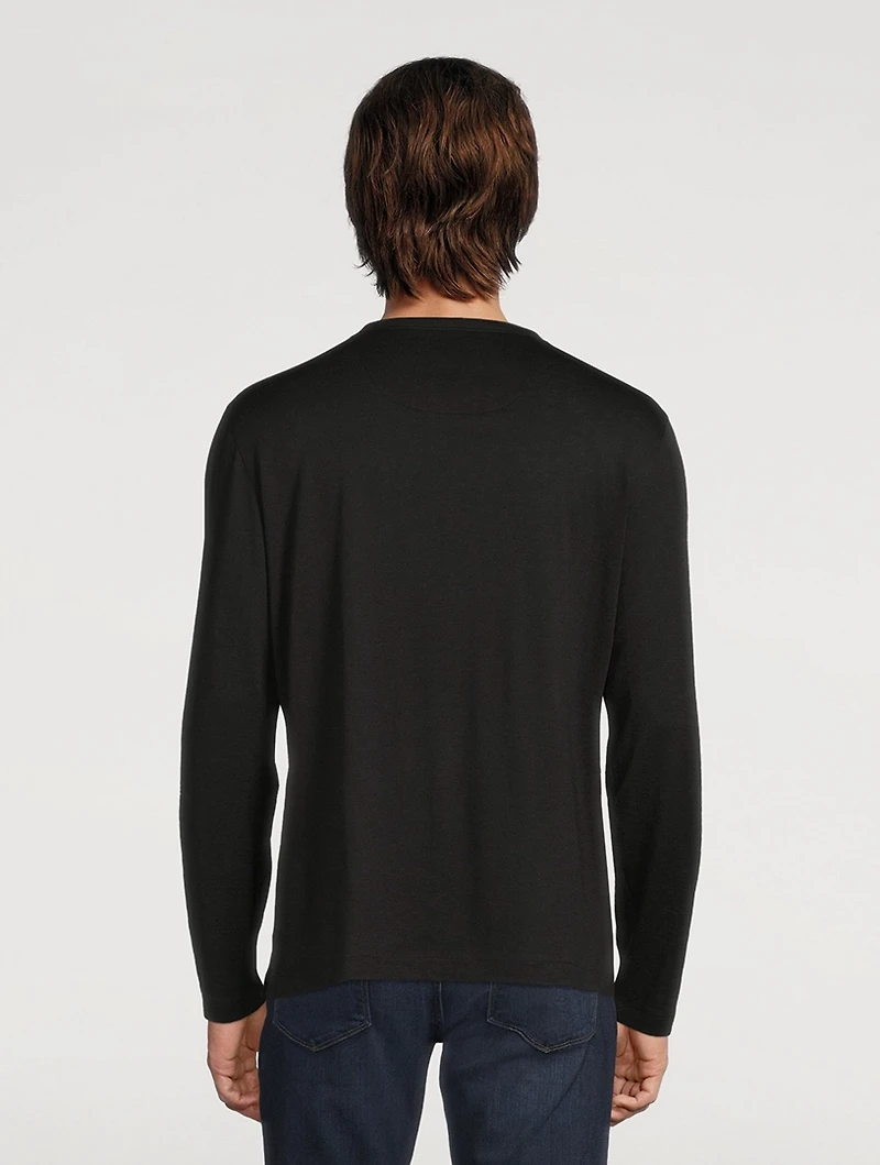Cotton And Cashmere Henley Shirt