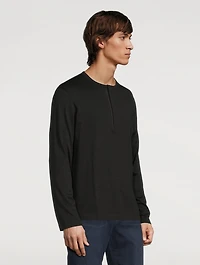 Cotton And Cashmere Henley Shirt