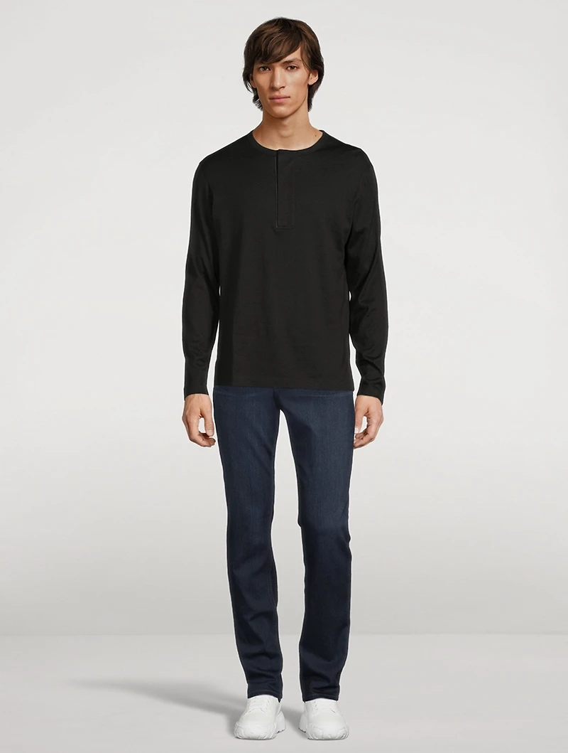 Cotton And Cashmere Henley Shirt