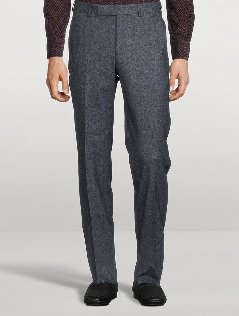 Wool Cotton And Cashmere Pants
