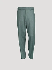 Shetland Wool Oversized Pants