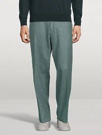 Shetland Wool Oversized Pants