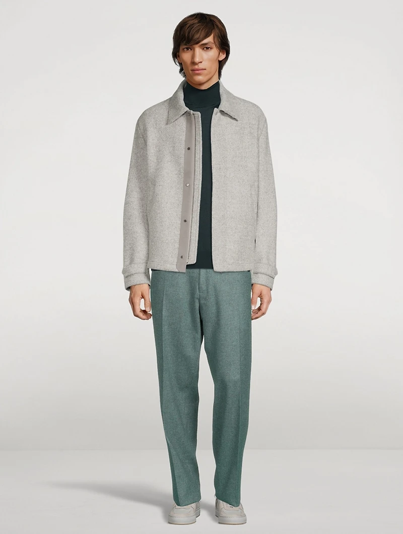 Shetland Wool Oversized Pants