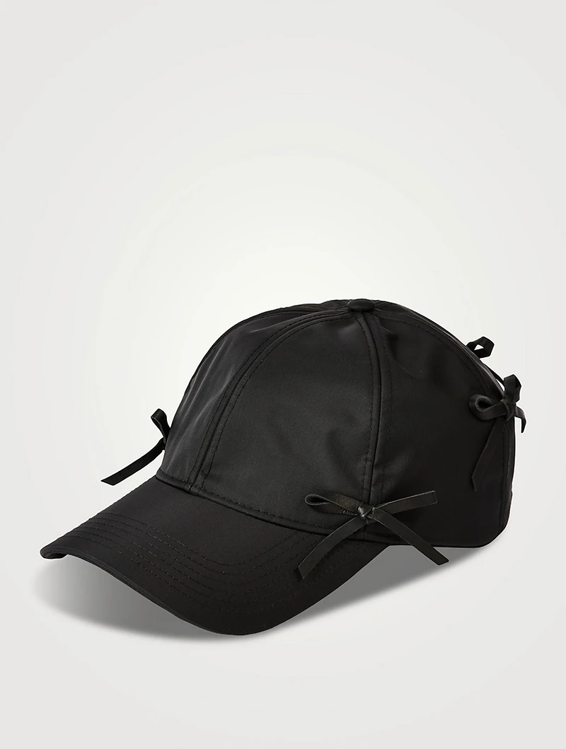 Nylon Bow Baseball Cap
