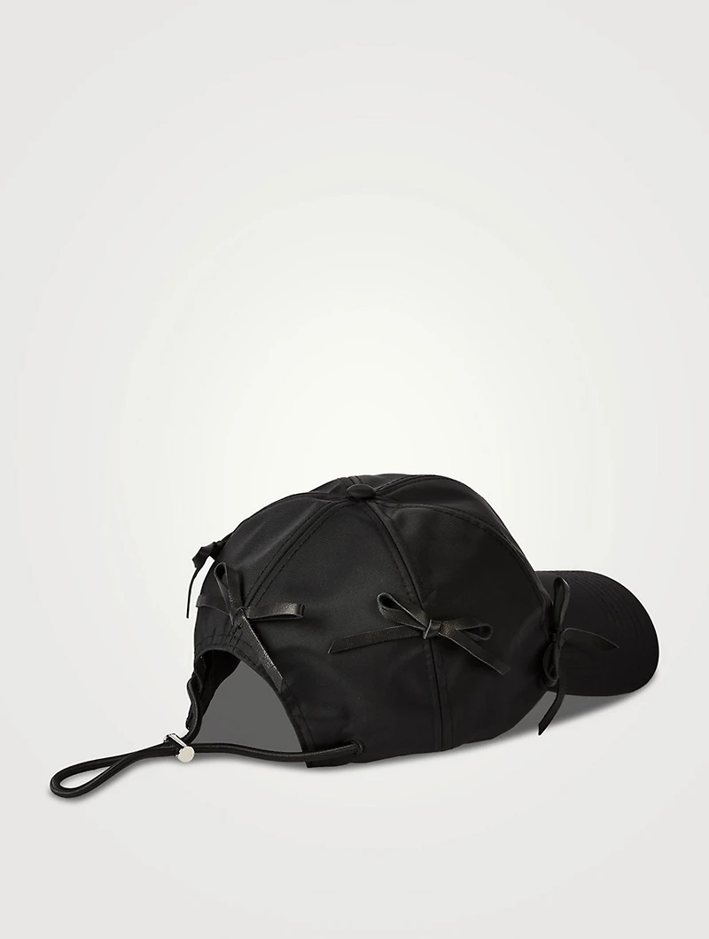 Nylon Bow Baseball Cap