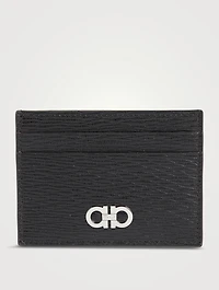 Gancini Leather Card Case