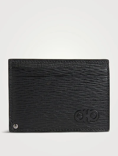 Gancini Leather Card Case