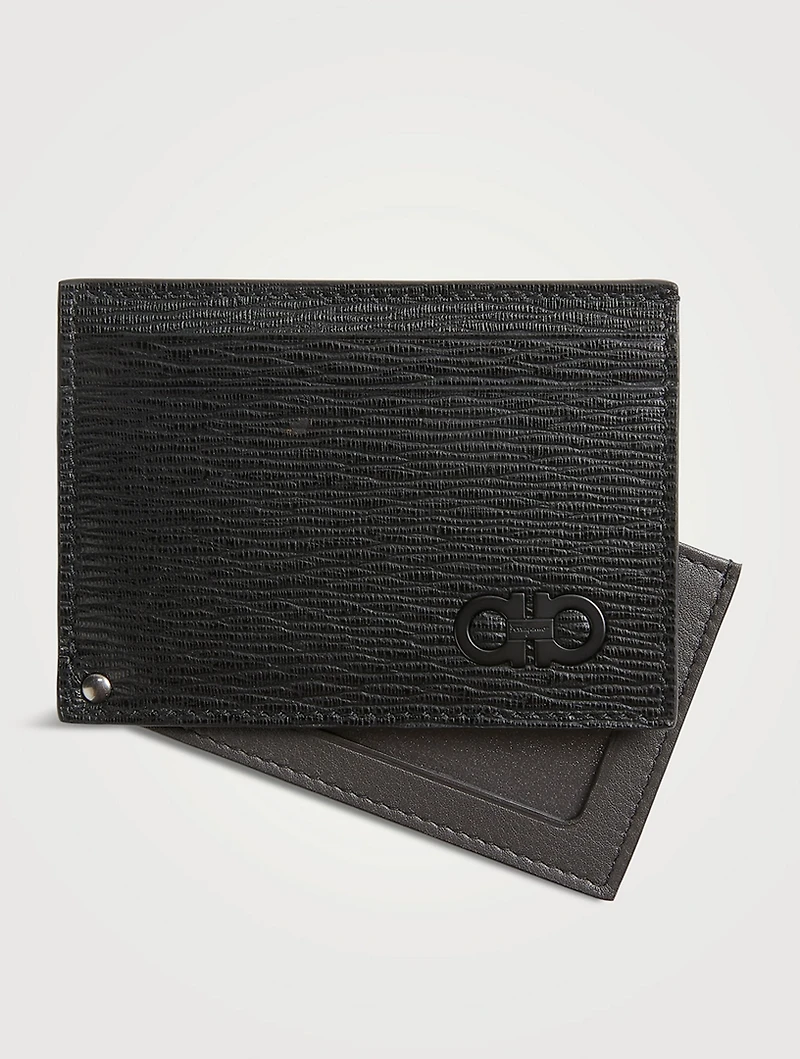 Gancini Leather Card Case