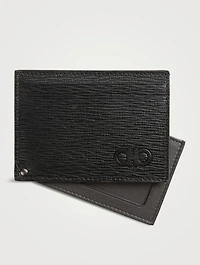 Gancini Leather Card Case