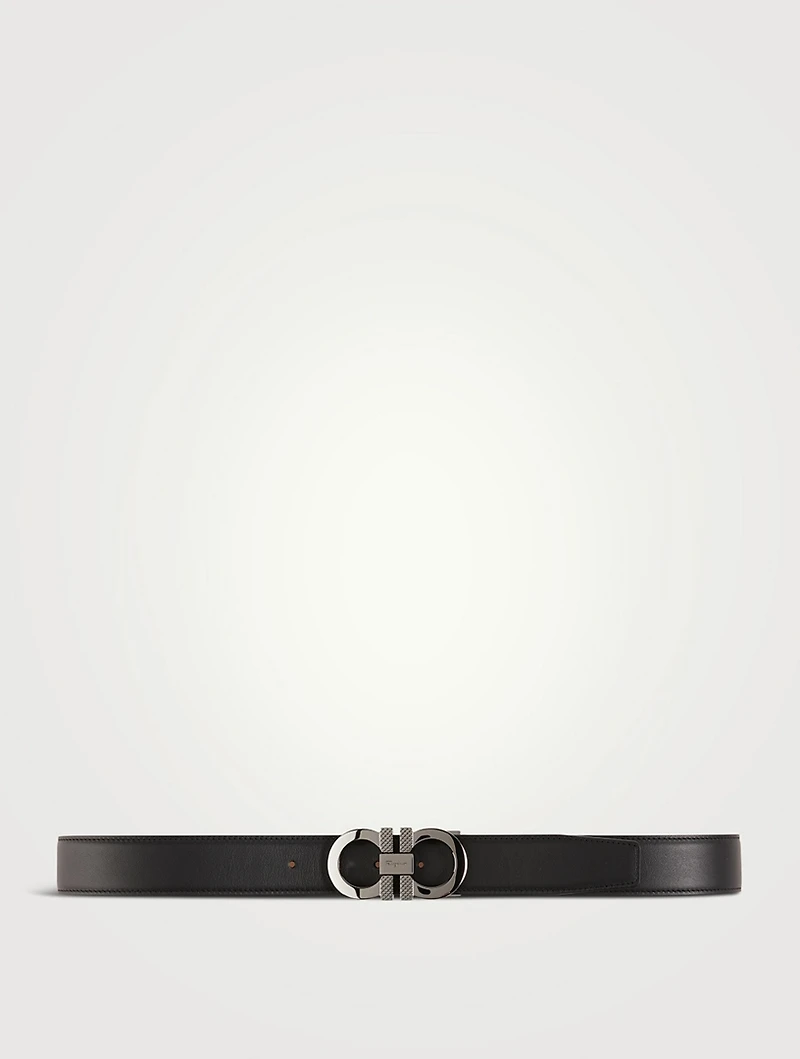 Reversible And Adjustable Gancini Belt