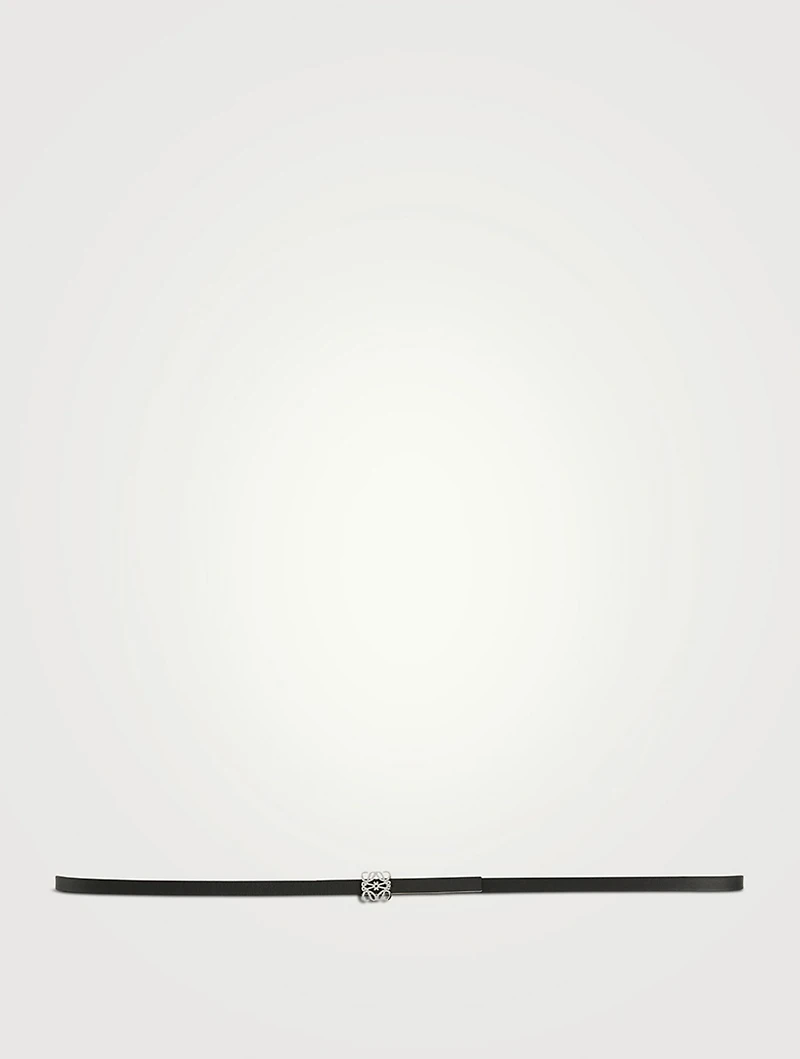 Leather Anagram Belt