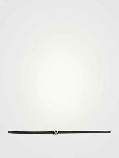 Leather Anagram Belt