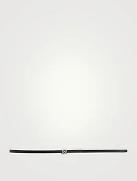 Leather Anagram Belt