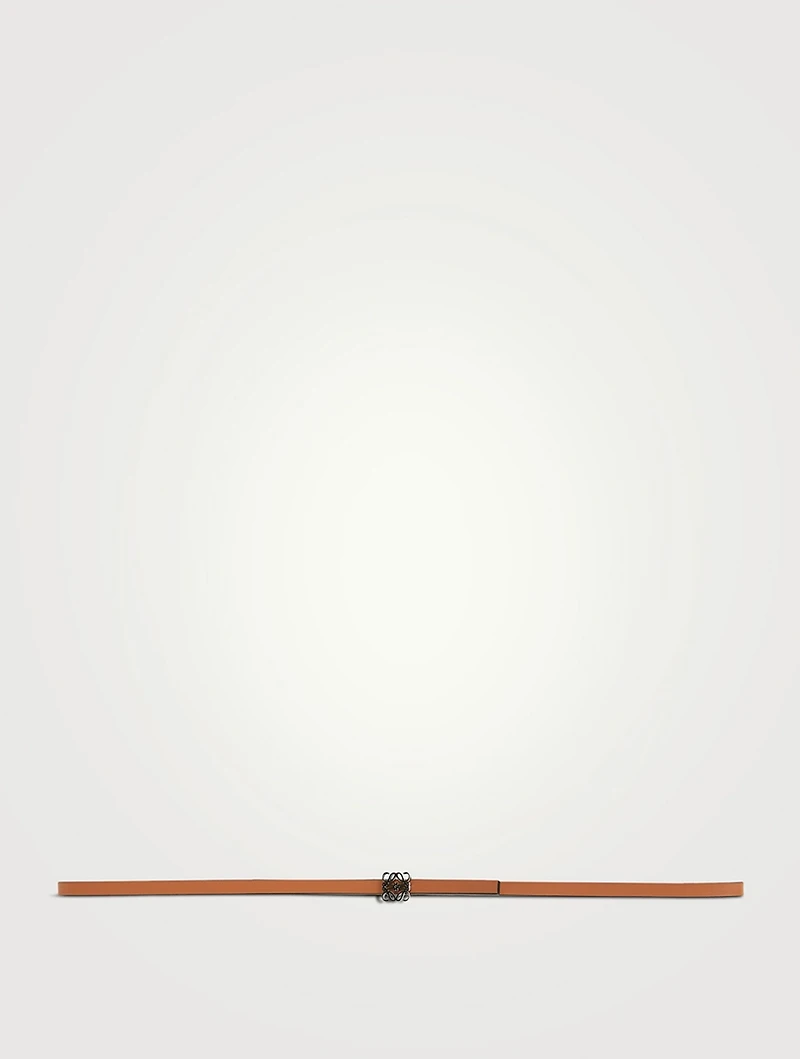 Leather Anagram Belt