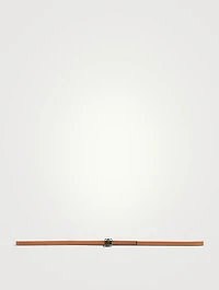 Leather Anagram Belt
