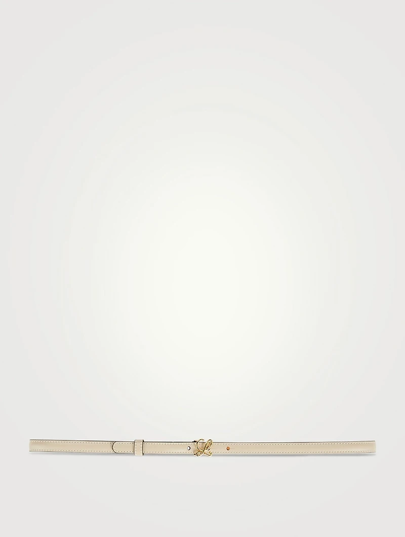 Leather 'L' Buckle Belt