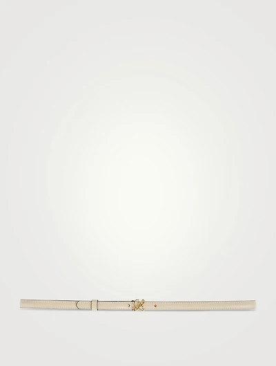 Leather 'L' Buckle Belt