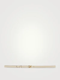 Leather 'L' Buckle Belt