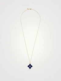 14K Gold Evil Eye Moroccan Necklace With Diamonds