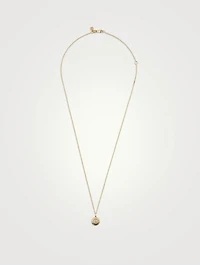 14K Gold Sunflower Necklace With Diamonds