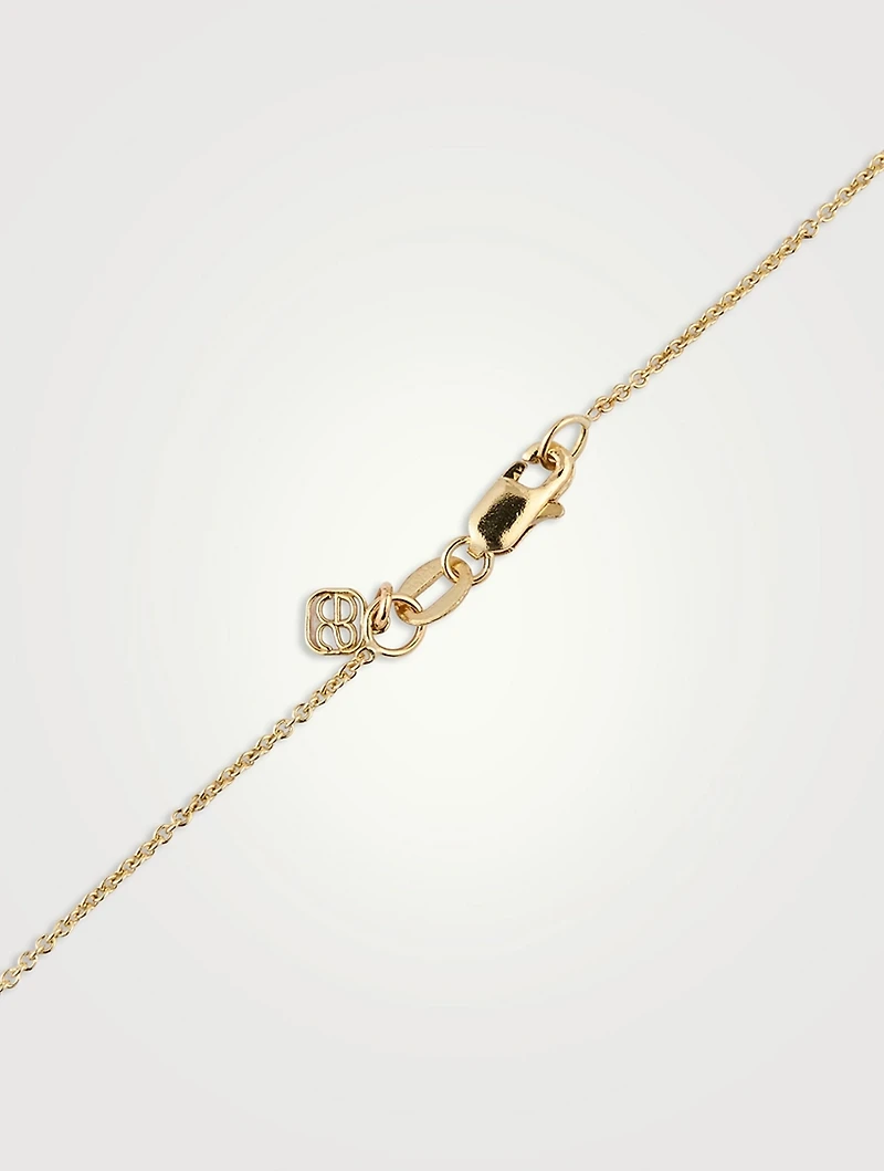 14K Gold Elephants Necklace With Diamonds