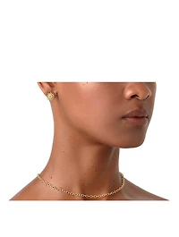 18K Gold Sole Luna Earrings With Diamonds