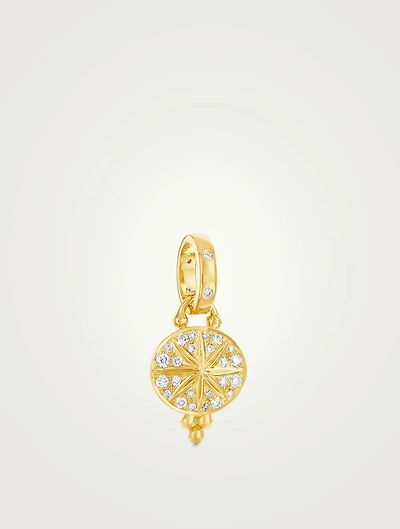 18K Gold Mini Sorcerer Pendant With Diamonds