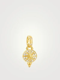 18K Gold Mini Sorcerer Pendant With Diamonds