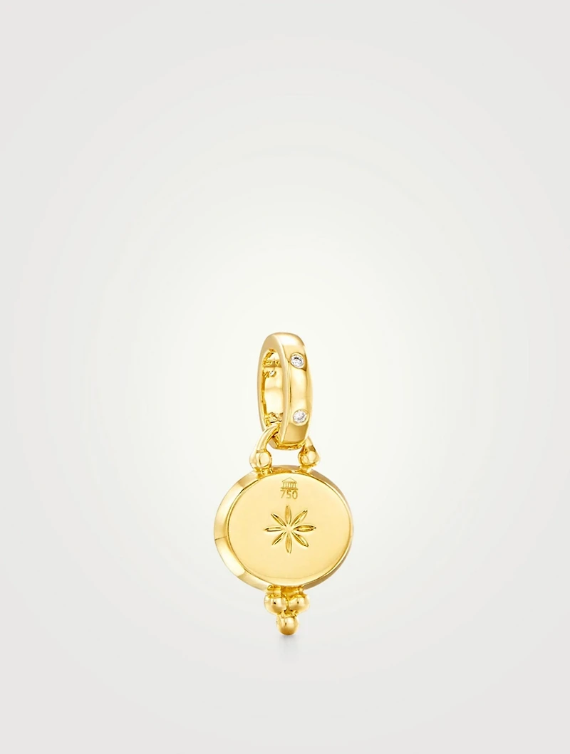 18K Gold Mini Sorcerer Pendant With Diamonds