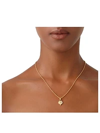 18K Gold Mini Sorcerer Pendant With Diamonds