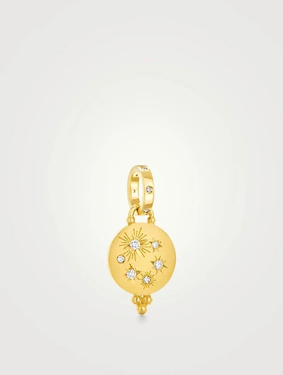 18K Gold Cosmos Pendant With Diamonds