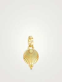 18K Gold Cosmos Pendant With Diamonds