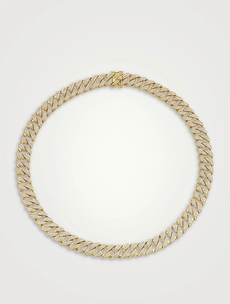 Havana 18K Gold Choker Necklace With Diamonds