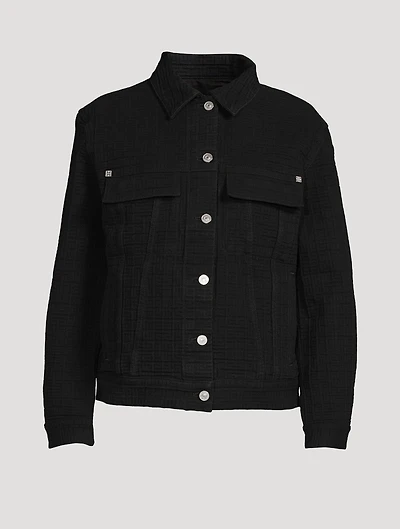 Givenchy x Chito 4G Denim Jacket Dog Tag Print