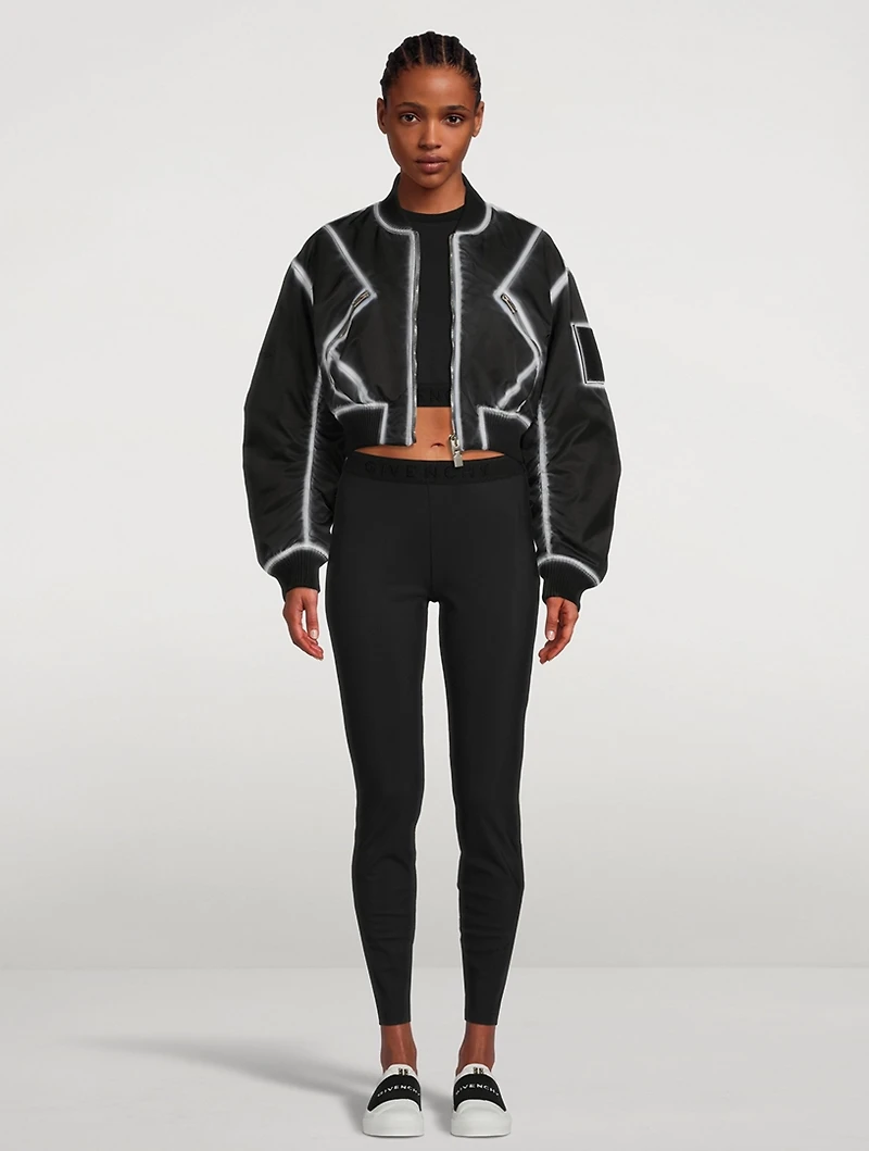 Givenchy x Chito Cropped Bomber Jacket