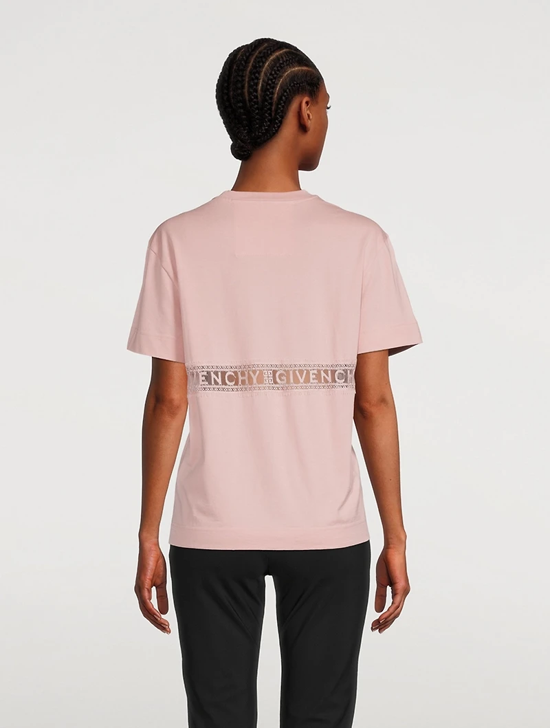 T-Shirt With Lace Insert